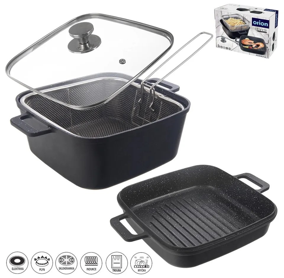 Алуминиеви съдове за печене 2 бр. 24,5x32,5 cm GRANDE – Orion