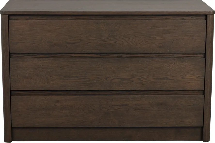 Скрин от декор от дъб в тъмно естествен цвят 110x70x45 cm Melstone – Rowico