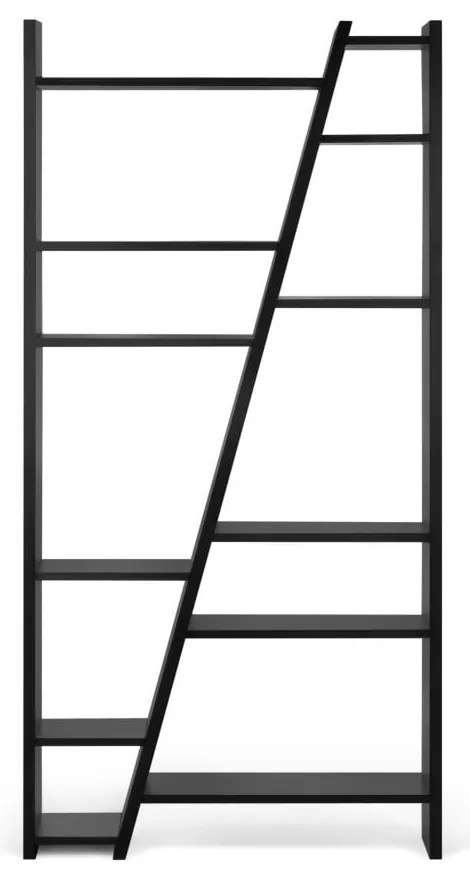 Черна етажерка за книги 97x195 cm Delta - TemaHome