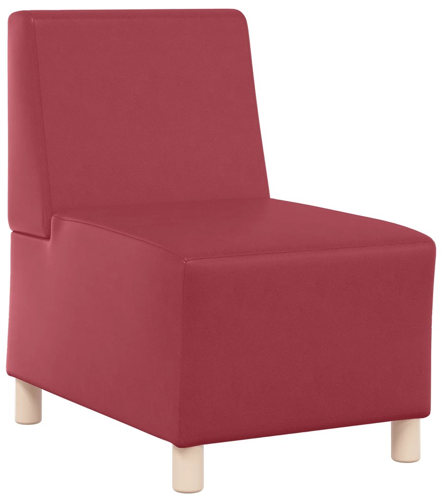 4108491 vidaXL Диван стол виненочервен 55 x 74 x 82 см Изкуствена кожа