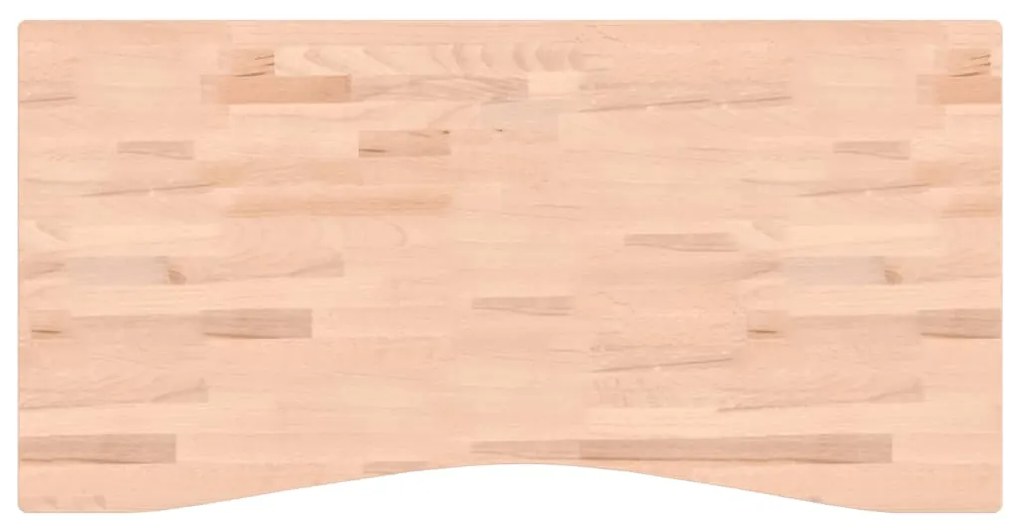 356040 vidaXL Плот за бюро 110x(50-55)x2,5 см масивно дърво бук