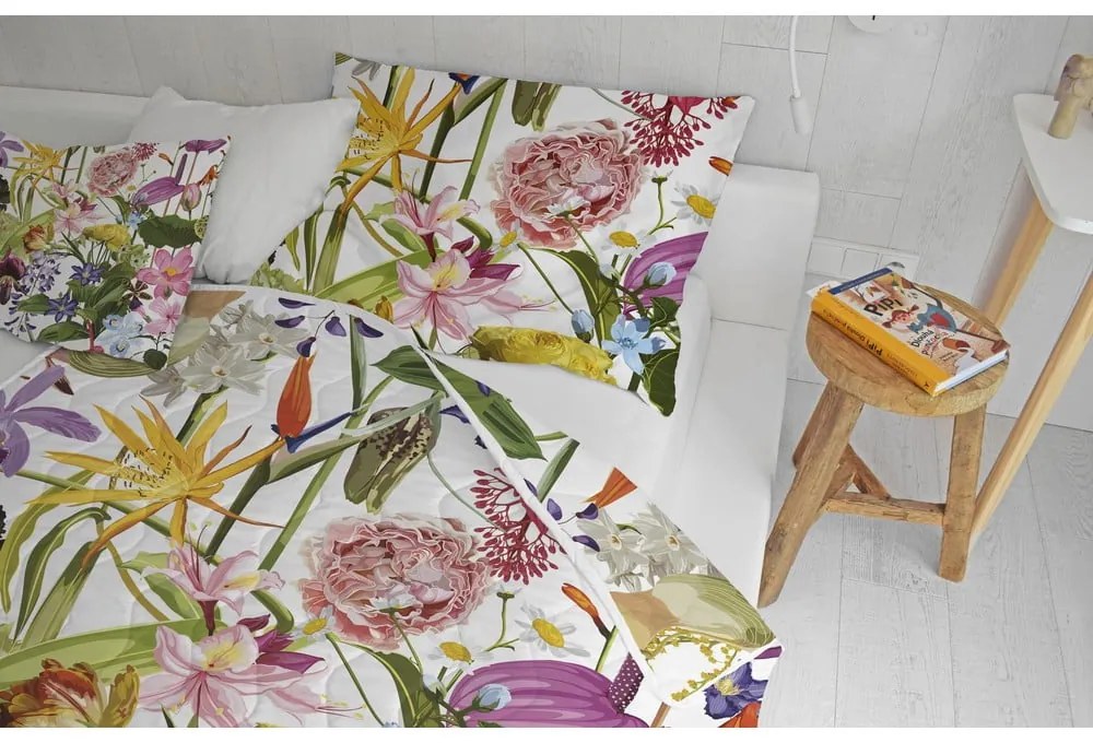 Олекотени одеяло и калъфка за възглавница в комплект от памучен сатен 140x200 cm – Butter Kings