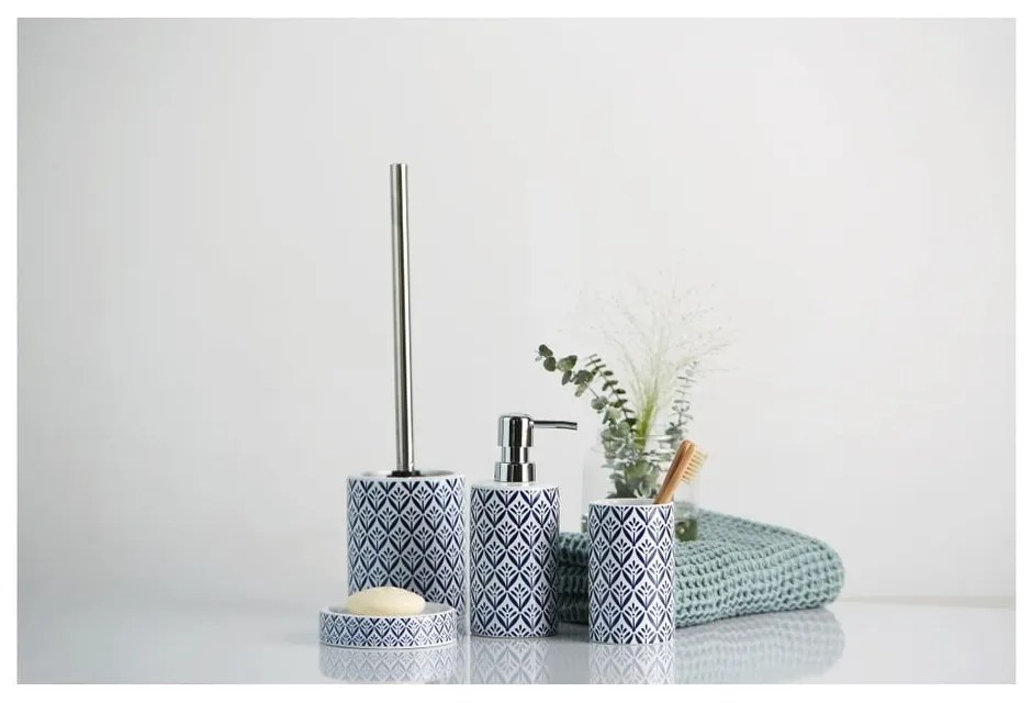 Синя керамична чаша за четки за зъби Lorca - Wenko