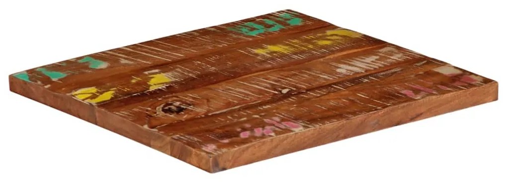 371055 vidaXL Плот за маса 60x60x2,5 см квадратен регенерирано дърво масив