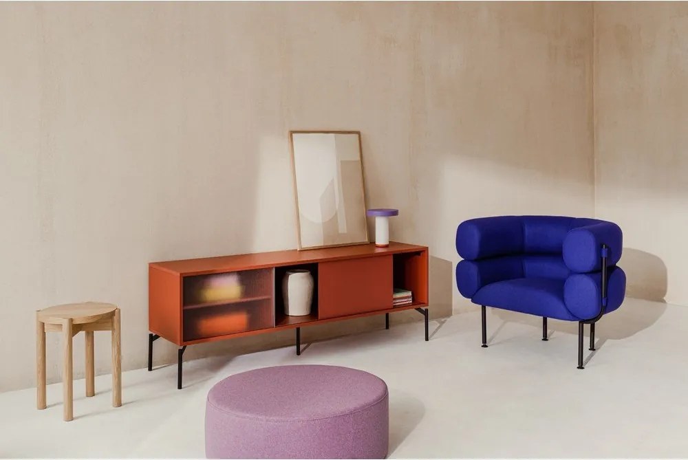 Теракотена маса за телевизор 160x60x42 cm Met – noo.ma