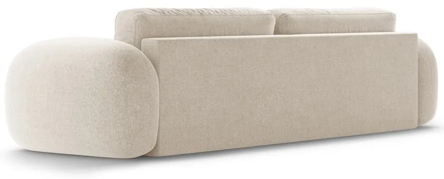 Бежов шенилов сгъваем/с място за съхранение диван 262 cm Tonale – Cosmopolitan Design