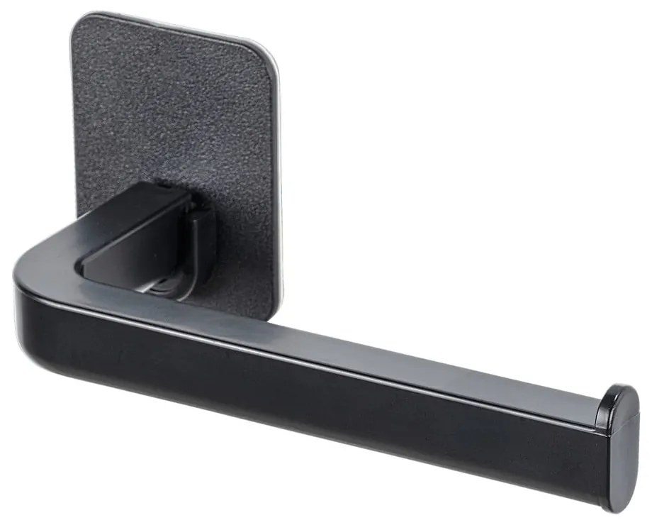 Черен пластмасов държач за тоалетна хартия без пробиване Parma – Allstar