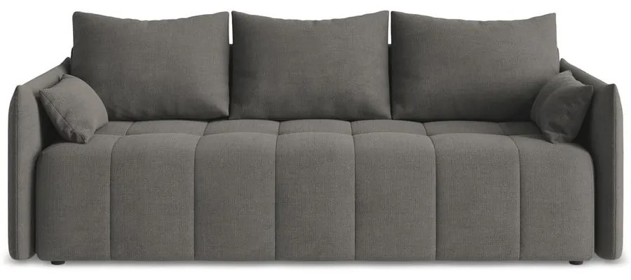 Тъмносив разтегателен диван с място за съхранение 225 cm Moku – Makamii