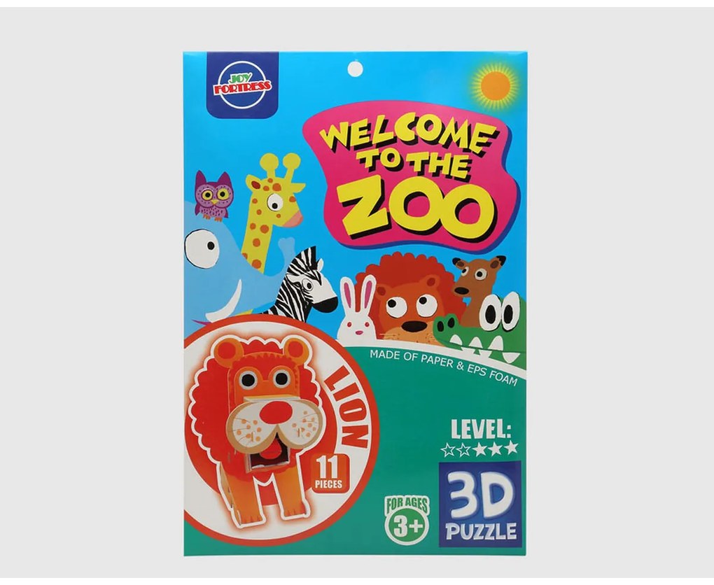 Пъзел 3D Zoo Лъв 27 x 18 cm 11 Части