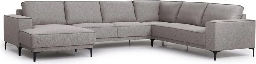 Сив ъглов диван (ляв ъгъл/"U") Copenhagen - Scandic