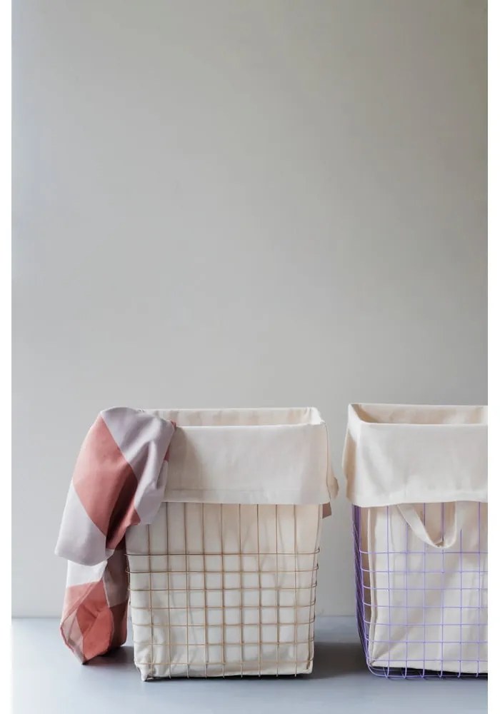 Бежов метален/текстилен кош за пране 64 l Store-It – Mette Ditmer Denmark
