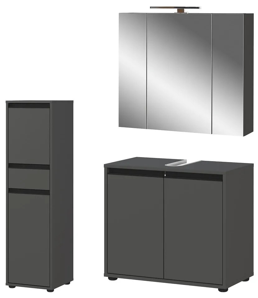 Антрацитен комплект за баня Lemont – Germania