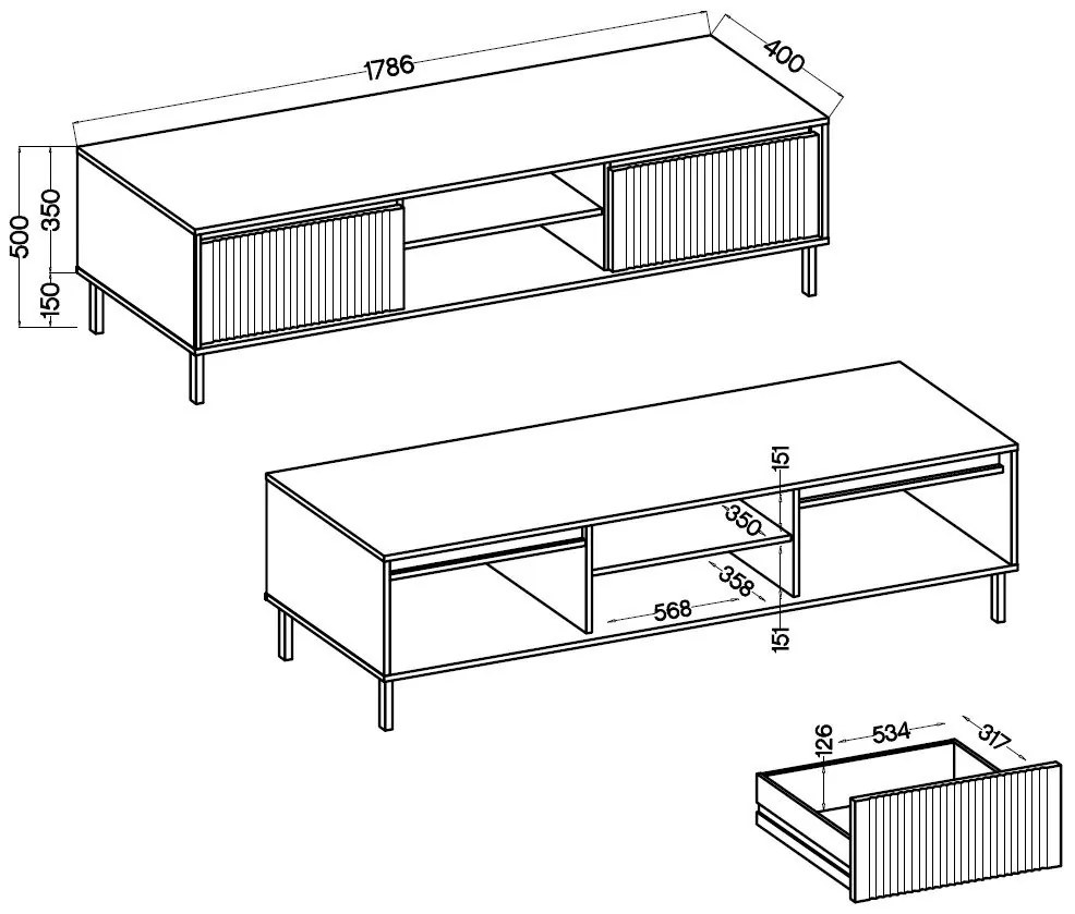 ТV шкаф Ohana II-Mpez