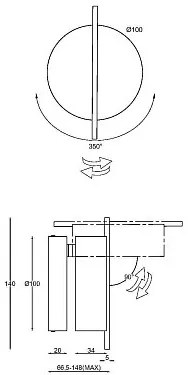 MAYTONI Стенна лампа Нюанс - MOD180WL-L4W3K1