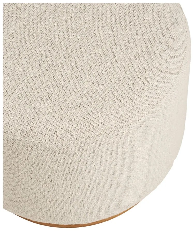 Бежова табуретка от прежда с примки от букле Daisy – House Nordic