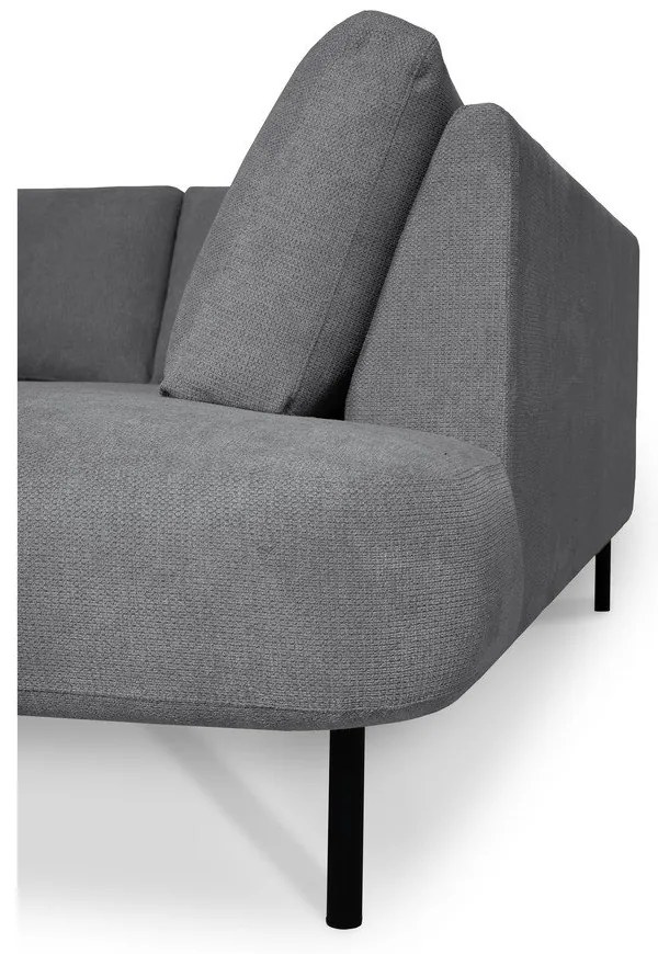 Тъмносив ъглов диван (десен ъгъл/"U" форма) Hero – Scandic