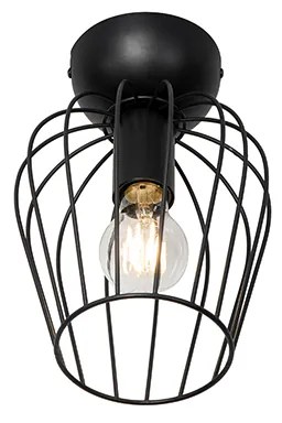 Модерна таванна лампа черна тел - Palica