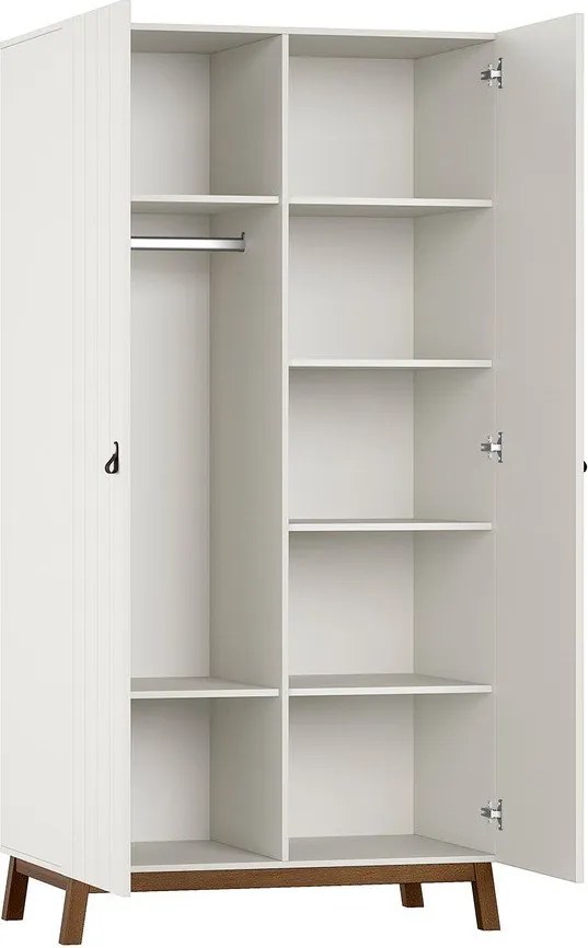 Бежов детски гардероб 99x196x58 cm Sezane – Vipack