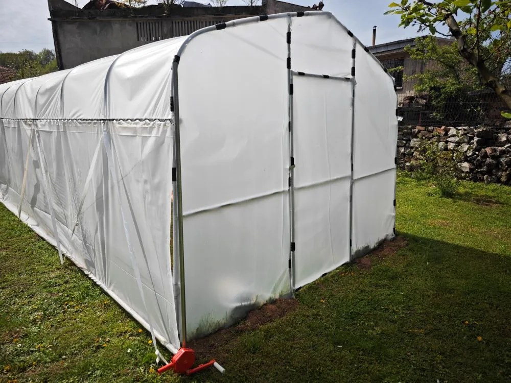 Професионална модулна оранжерия Tunnel Pro System 3 - 18 кв.м. с една врата (6x3x2m)