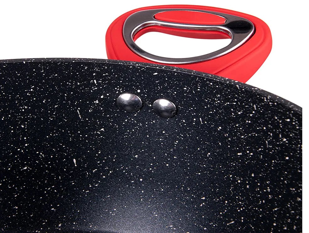 Тенджера с капак ZEPHYR ZP 4418 F20C, 2.1 литра, 20х9 см, Мраморно покритие, Индукция, Черен