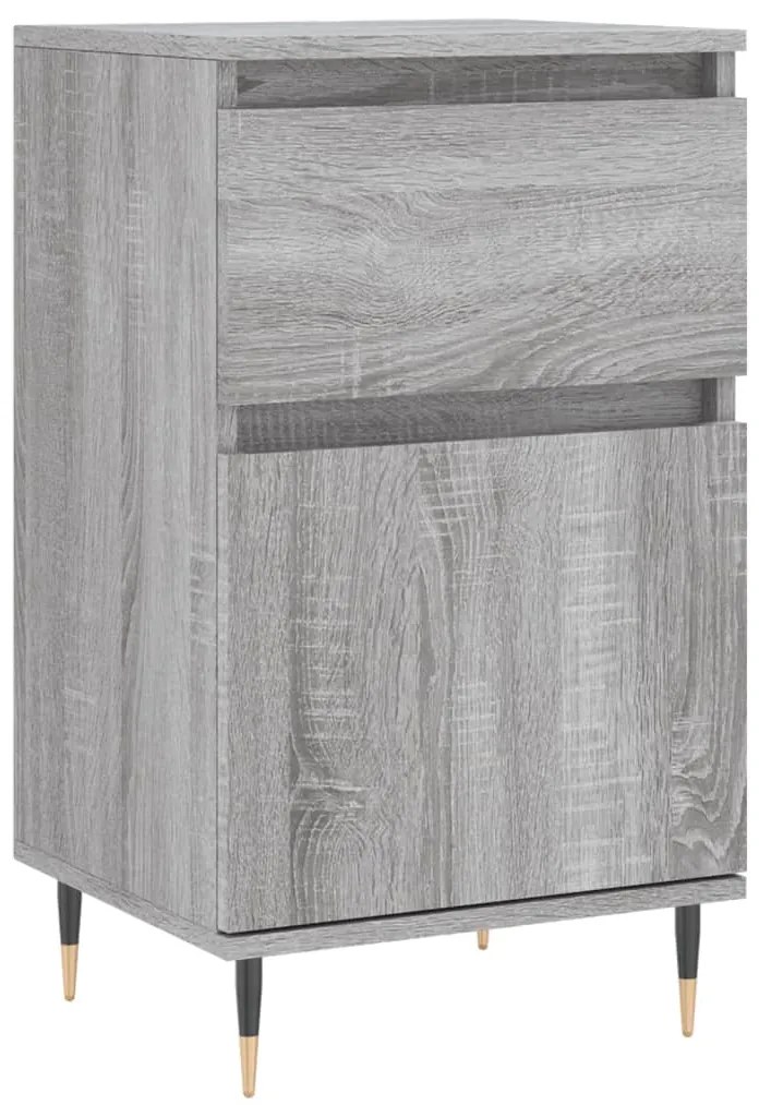 831144 vidaXL Бюфет сив сонома 40x35x70 см инженерно дърво