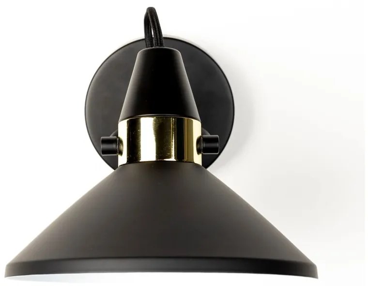 Черна стенна лампа Jona – White Label