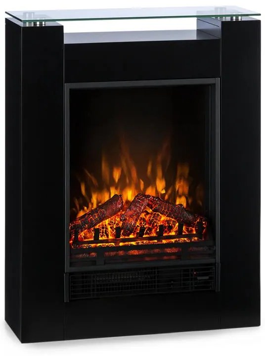 Klarstein Studio-5, електрическа камина, вентилатор за горещ въздух, 900/1800 W, дистанционно управление, черна