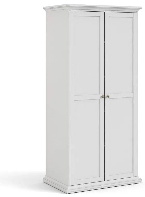 Бял гардероб 96x201 cm Paris – Tvilum