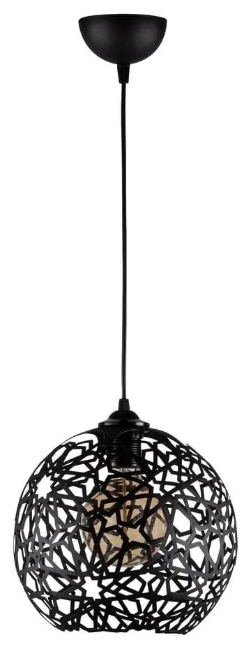 Черно висящо осветително тяло ø 25 cm Fellini – Opviq lights