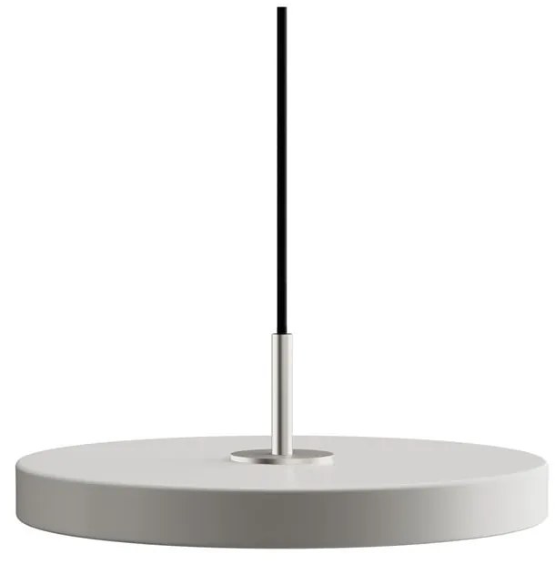 Светлосиво LED висящо осветително тяло с метален абажур ø 31 cm Asteria Mini – UMAGE