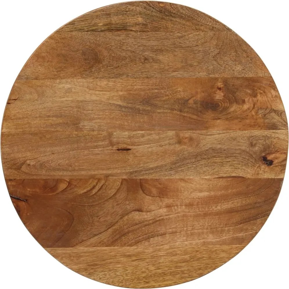 370072 vidaXL Плот за маса Ø 50x2,5 см кръгло масивно дърво манго