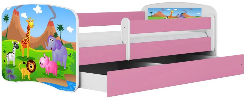 Παιδικό κρεβάτι Babydreams Cartoon-Roz-140 x 70-Safari