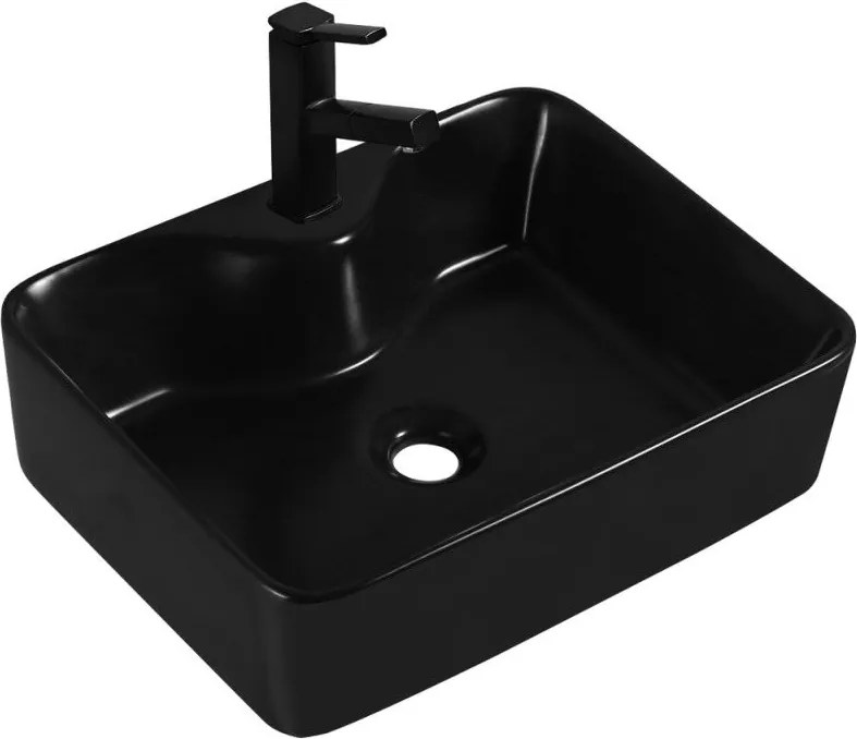 Mexen Eva мивка над плот 48 x 37 см, черен мат - 21424970