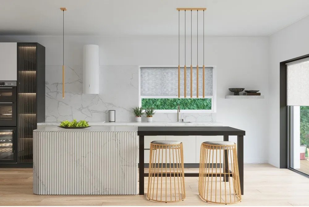 Метално висящо осветително тяло в златист цвят Fideus – Sollux