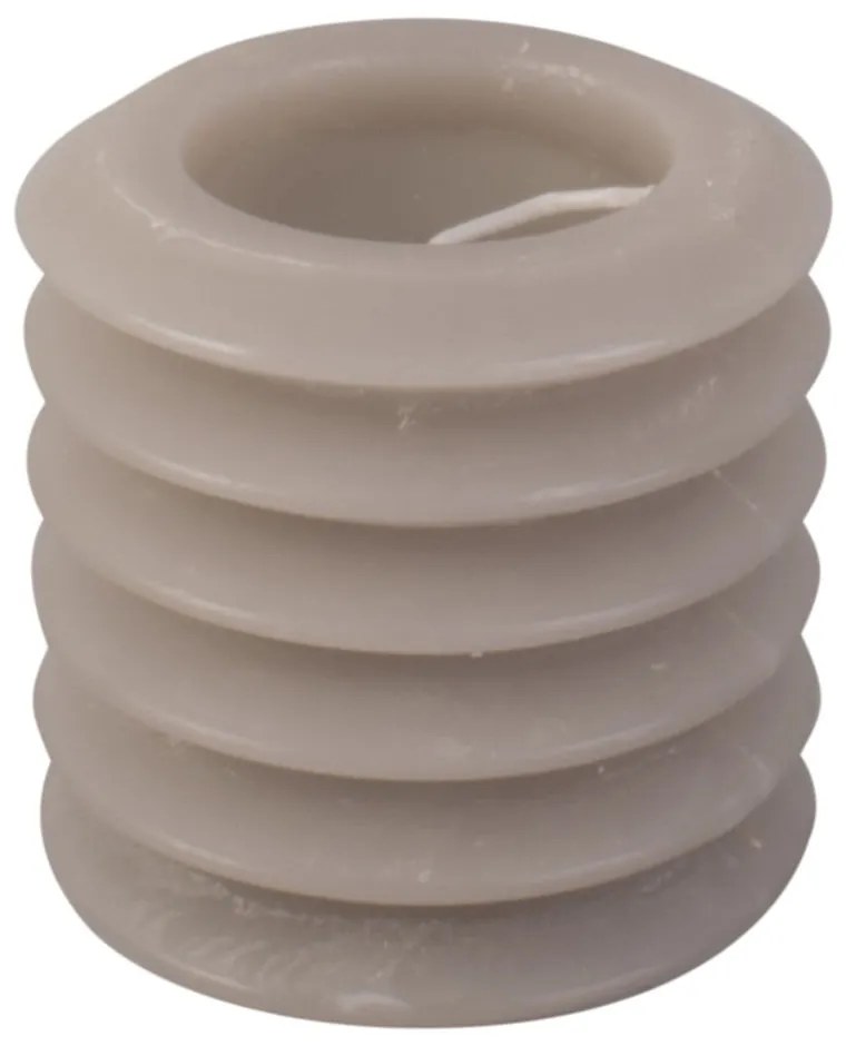 Сива многослойна свещ, височина 7,5 cm Layered Circles - PT LIVING