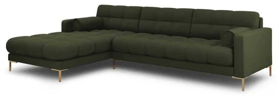 Зелен ъглов диван (ляв ъгъл) Bali – Cosmopolitan Design