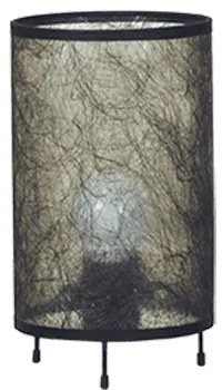 Настолна лампа СЕТА, черен, абажур Басари Черен, 1xE27