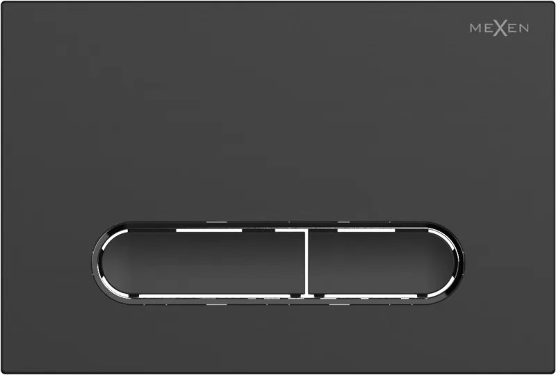 Mexen Fenix 11 бутон за промиване, черен мат - 601103
