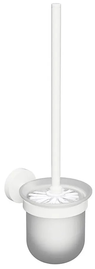 Sapho - Стенна WC четка X-ROUND матово стъкло/бяла
