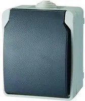 GAO Контакт шуко открит монтаж IP44 с капак серия AquaTop  - 9871H