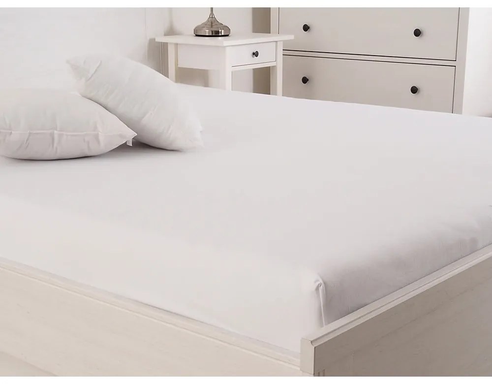 Бял стреч чаршаф 160x200 cm - B.E.S.