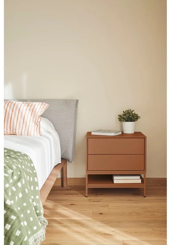 Черно нощно шкафче Platt – Teulat