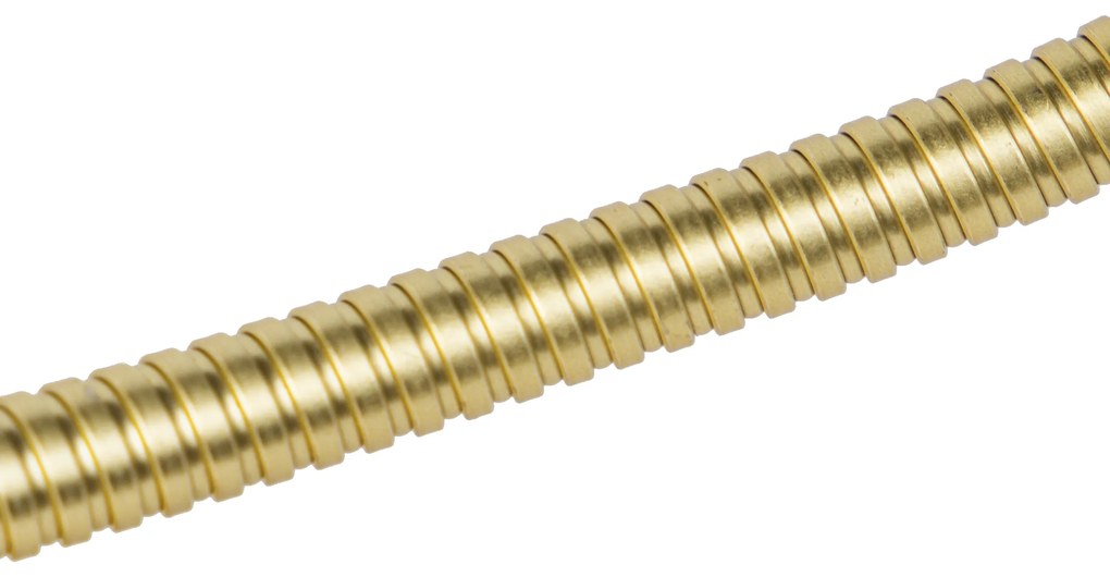 Арт Деко стенна лампа златиста с USB и черен абажур - Brescia