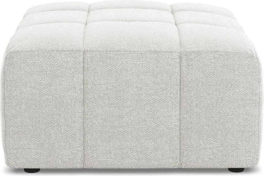 Бяла табуретка от прежда с примки от букле Aloha – Makamii