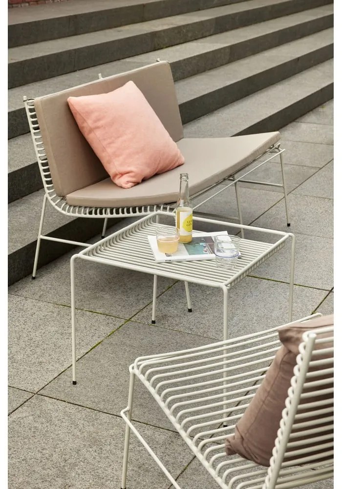 Бяло метално градинско кресло String – Hübsch