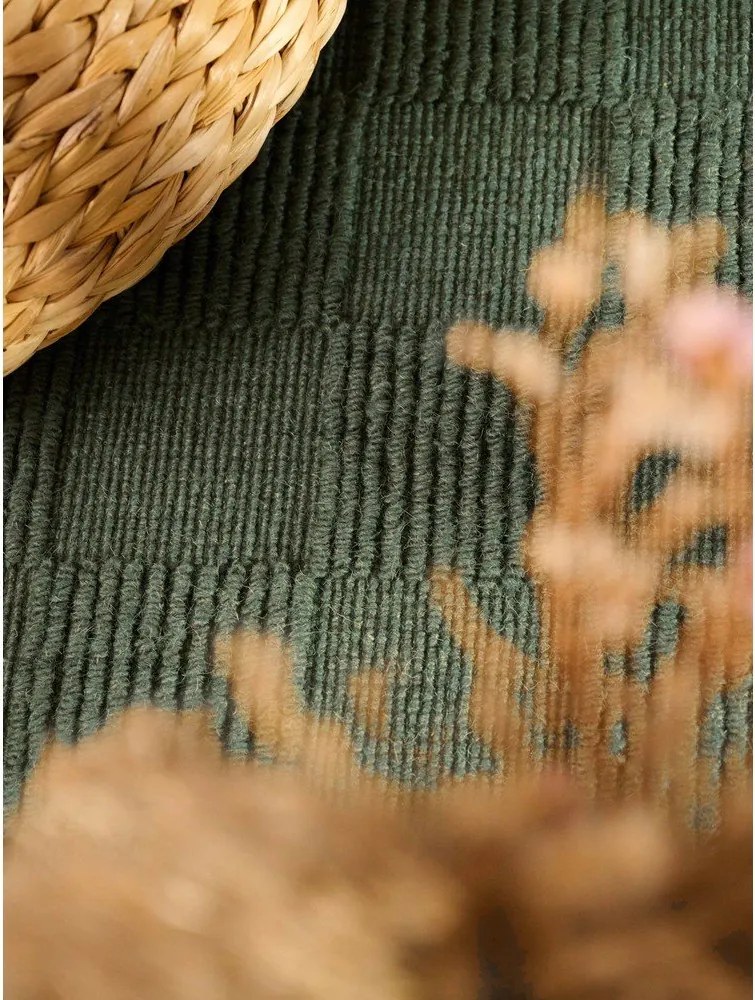 Тъмнозелен ръчно изработен вълнен килим 160x230 cm Scala – Villeroy&amp;Boch