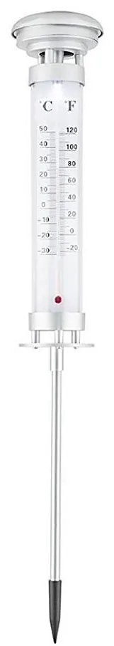 Grundig 89640 - LED соларна лампа с термометър 1xLED/1,2V 600mAh IP44