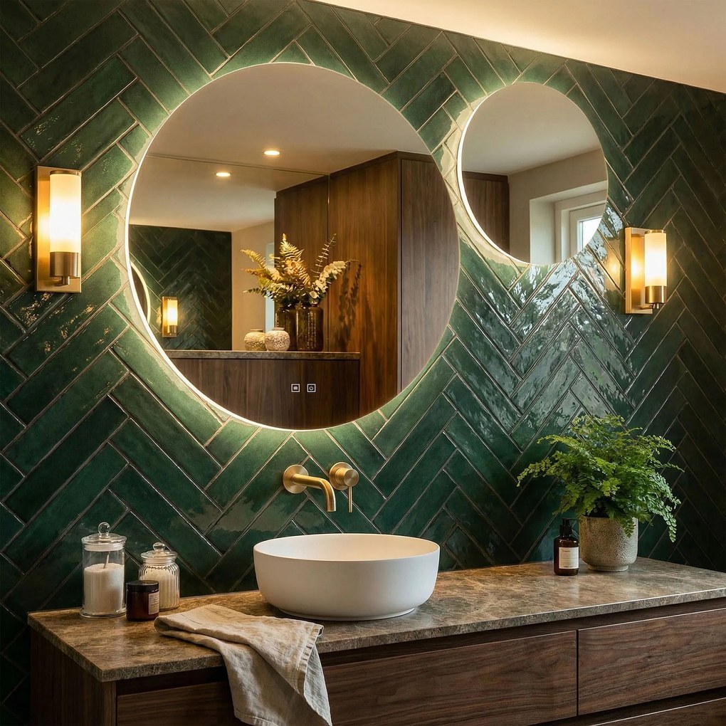 Огледало LED R-9045 90cm + 45cm