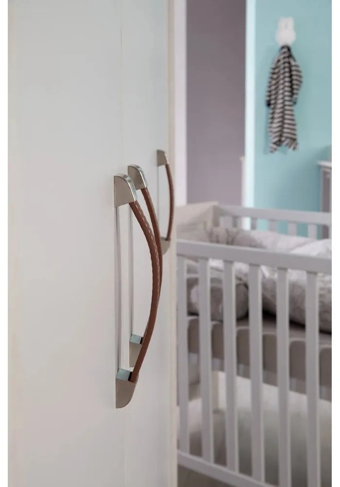 Светлосив детски гардероб 136x190 cm Mila - Roba