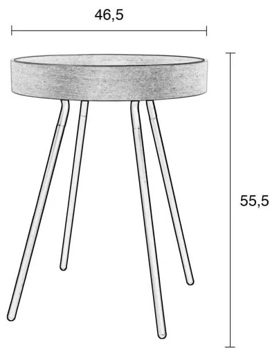 Сгъваема маса Тава Oak Tray - Zuiver